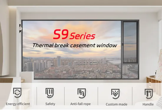 Hurricane Impact Tilt and Turn Single Double Glass Aluminum Casement Window Grill Design Awning Hinge Swing Lowe Glass French Passive Window